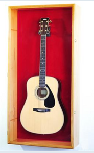 Large Acoustic Guitar Display Case Cabinet Wall Rack