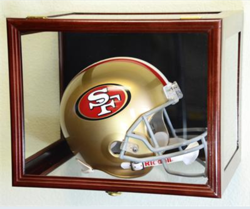 Football Helmet Display Case Wall Mounting