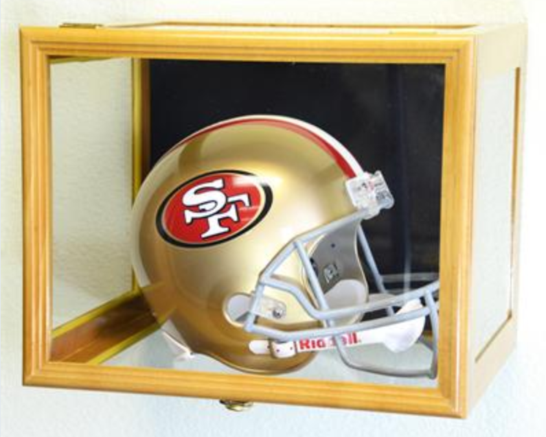 Football Helmet Display Case Wall Mounting