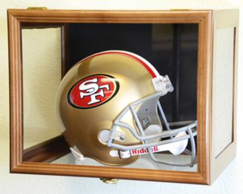 Football Helmet Display Case Wall Mounting