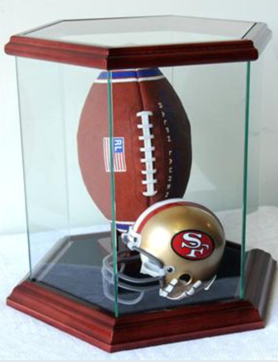 Hexagon Glass Display Case