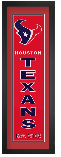 Houston Texans NFL Heritage Framed Embroidery