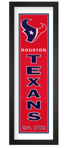 Houston Texans NFL Heritage Framed Embroidery