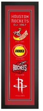 Houston Rockets NBA Heritage Framed Embroidery