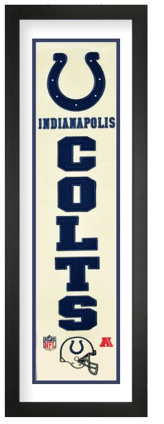 Indianapolis Colts NFL Heritage Framed Embroidery