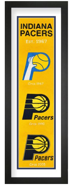 Indiana Pacers NBA Heritage Framed Embroidery