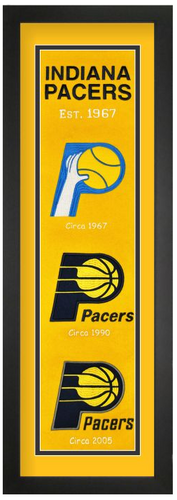Indiana Pacers NBA Heritage Framed Embroidery