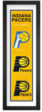 Indiana Pacers NBA Heritage Framed Embroidery