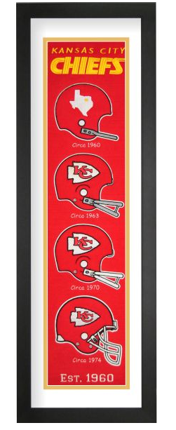 Kansas City Chiefs NFL Heritage Framed Embroidery