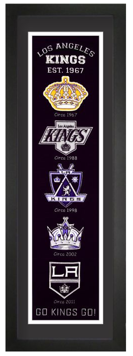 Los Angeles Kings NHL Heritage Framed Embroidery