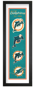 Miami Dolphins NFL Heritage Framed Embroidery