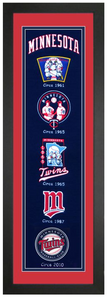 Minnesota Twins MLB Heritage Framed Embroidery