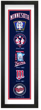 Minnesota Twins MLB Heritage Framed Embroidery