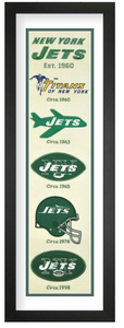 New York Jets NFL Heritage Framed Embroidery