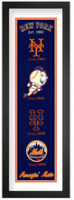 New York Mets MLB Heritage Framed Embroidery
