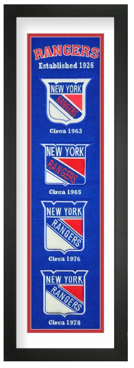 New York Rangers NHL Heritage Framed Embroidery