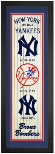 New York Yankees Heritage Framed Embroidery
