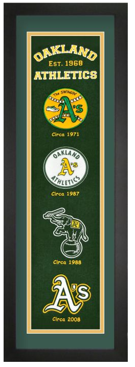 Oakland Athletics MLB Heritage Framed Embroidery