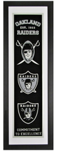 Oakland Raiders Heritage Framed Embroidery