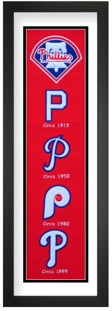 Philadelphia Phillies Heritage Framed Embroidery