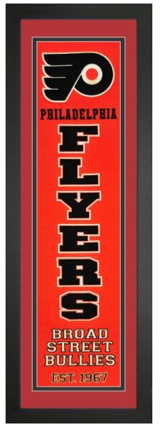 Philadelphia Flyers NHL Heritage Framed Embroidery