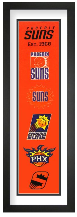 Phoenix Suns NBA Heritage Framed Embroidery