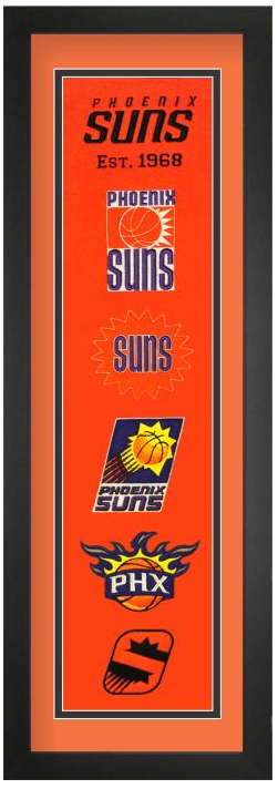 Phoenix Suns NBA Heritage Framed Embroidery