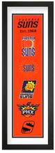 Phoenix Suns NBA Heritage Framed Embroidery