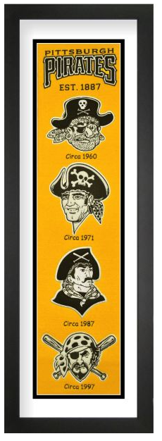Pittsburgh Pirates MLB Heritage Framed Embroidery