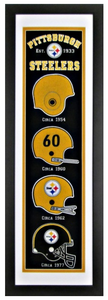 Pittsburgh Steelers Heritage Framed Embroidery