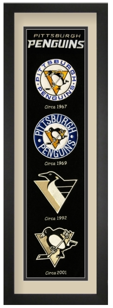 Pittsburgh Penguins NHL Heritage Framed Embroidery