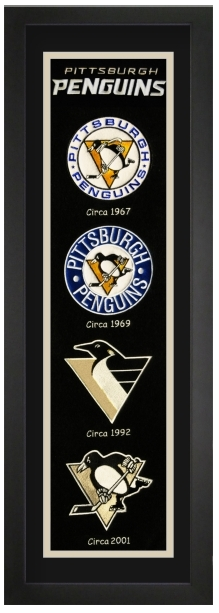 Pittsburgh Penguins NHL Heritage Framed Embroidery