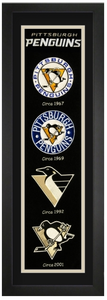 Pittsburgh Penguins NHL Heritage Framed Embroidery