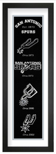 San Antonio Spurs NBA Heritage Framed Embroidery