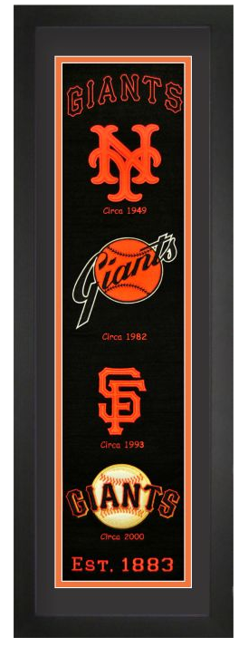 San Francisco Giants Heritage Framed Embroidery