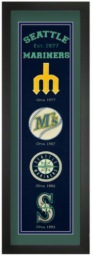 Seattle Mariners MLB Heritage Framed Embroidery