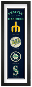 Seattle Mariners MLB Heritage Framed Embroidery
