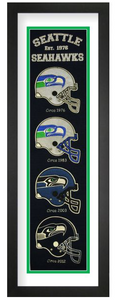 Seattle Seahawks NFL Heritage Framed Embroidery