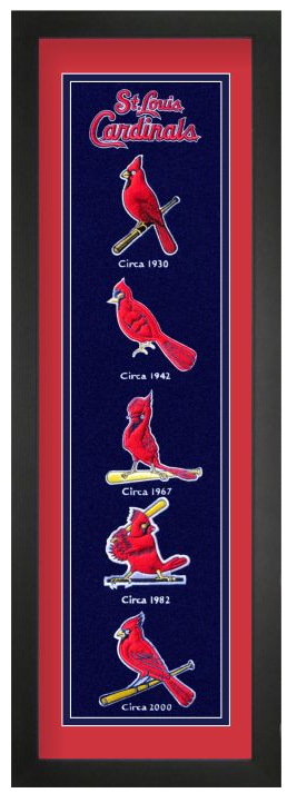St. Louis Cardinals Heritage Framed Embroidery