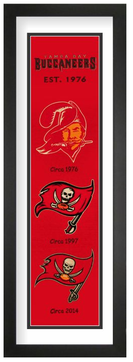 Tampa Bay Buccaneers NFL Heritage Framed Embroidery