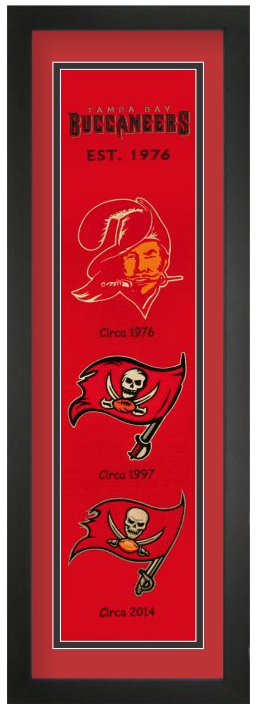 Tampa Bay Buccaneers NFL Heritage Framed Embroidery