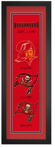 Tampa Bay Buccaneers NFL Heritage Framed Embroidery