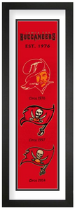 Tampa Bay Buccaneers NFL Heritage Framed Embroidery