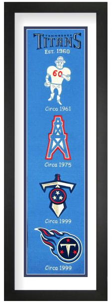 Tennessee Titans NFL Heritage Framed Embroidery