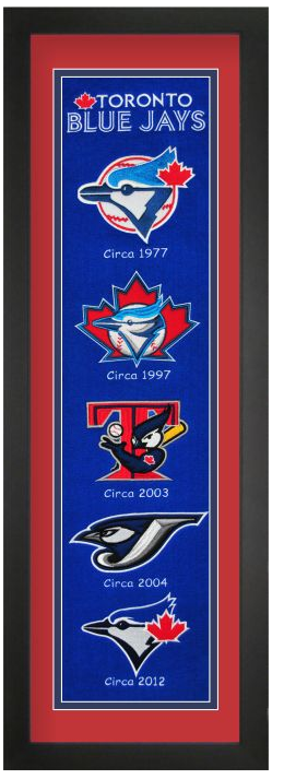 Toronto Blue Jays Baseball Heritage Framed Embroidery