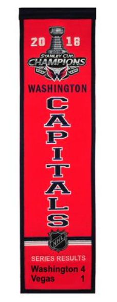 2018 SC Champs Washington Capitals Heritage Banner