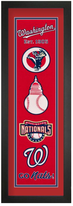 Washington Nationals Heritage Framed Embroidery