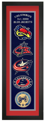 Columbus Blue Jackets NHL Heritage Framed Embroidery
