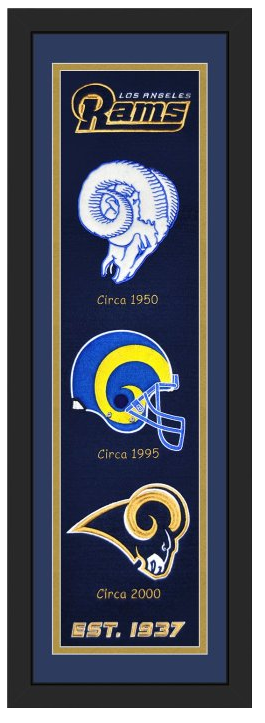 Los Angeles Rams NFL Heritage Framed Embroidery