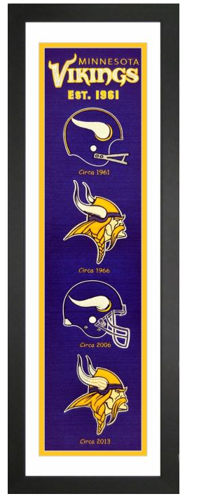 Minnesota Vikings NFL Heritage Framed Embroidery